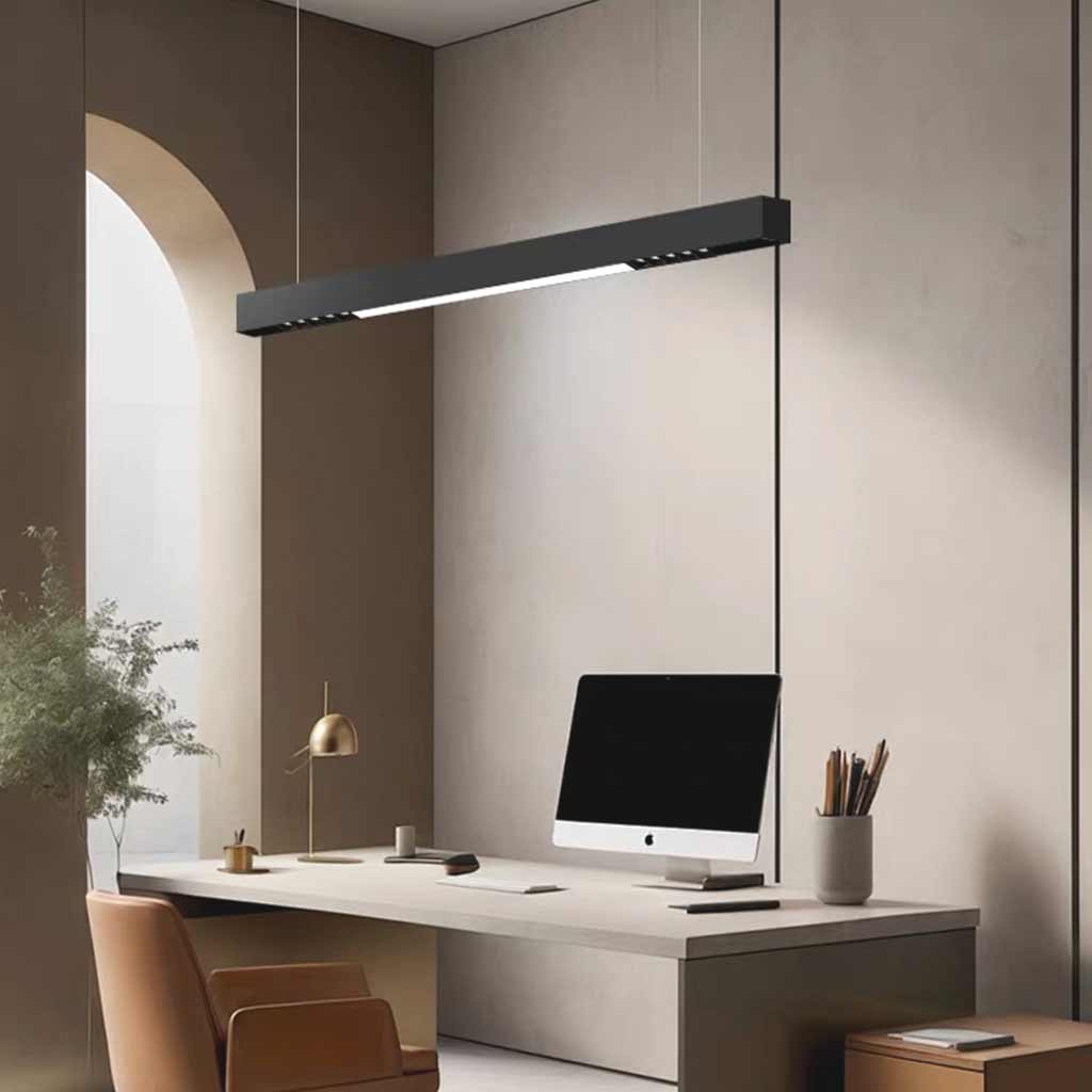 Modern Linear Bar LED Pendant Light for Office | VAXLAMP
