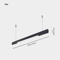 Hanglamp Moderne Lineaire Bar LED Oogzorg voor Kantoor