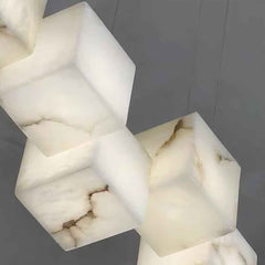 Pendant Light Modern Marble Alabaster Cubid Box