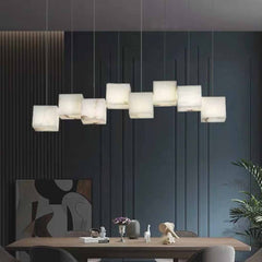Pendant Light Modern Marble Alabaster Cubid Box