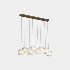 Pendant Light Modern Marble Alabaster Cubid Box