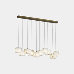 Pendant Light Modern Marble Alabaster Cubid Box