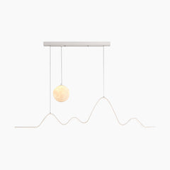 Pendant Light Moon Wavy White