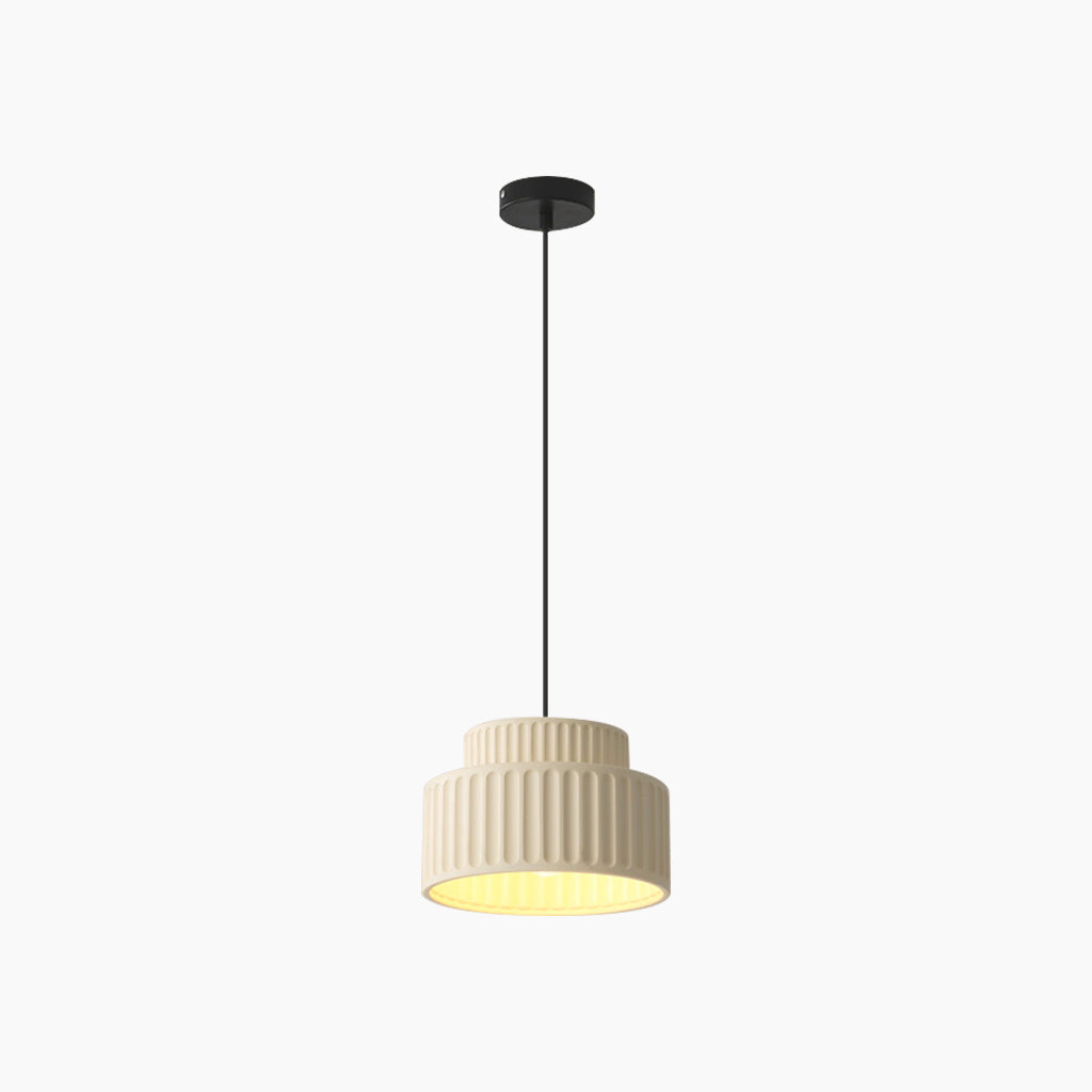 Pendant Light Nordic Cream Pleated Beige