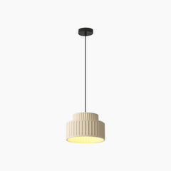 Pendant Light Nordic Cream Pleated Beige