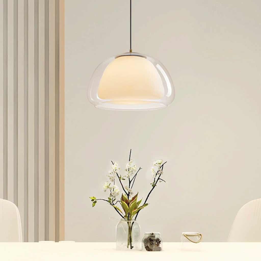 Pendant Light Nordic Dome Clear Glass Jelly Dining Table