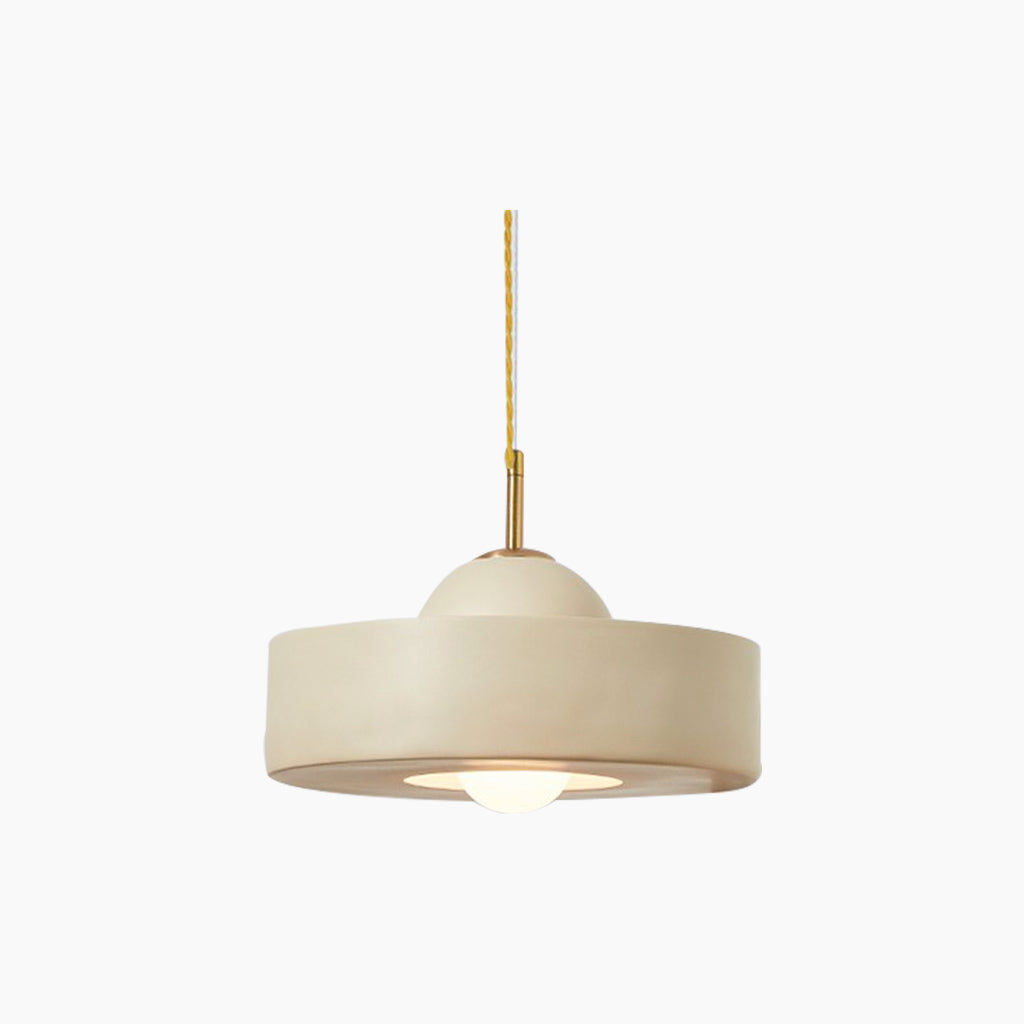 Pendant Light Nordic Round Resin Beige