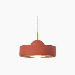 Pendant Light Nordic Round Resin Red