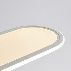 Pendant Light Oval Rectangle Bright White Shade