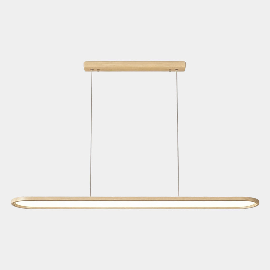Pendant Light Modern Rounded Rectangle Linear LED Dimmable