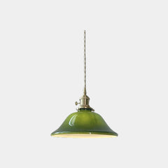 Pendant Light Retro Small Brass Glass
