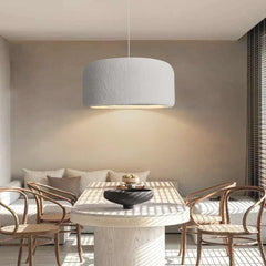 Pendant Light Round Drum Grey Living Room
