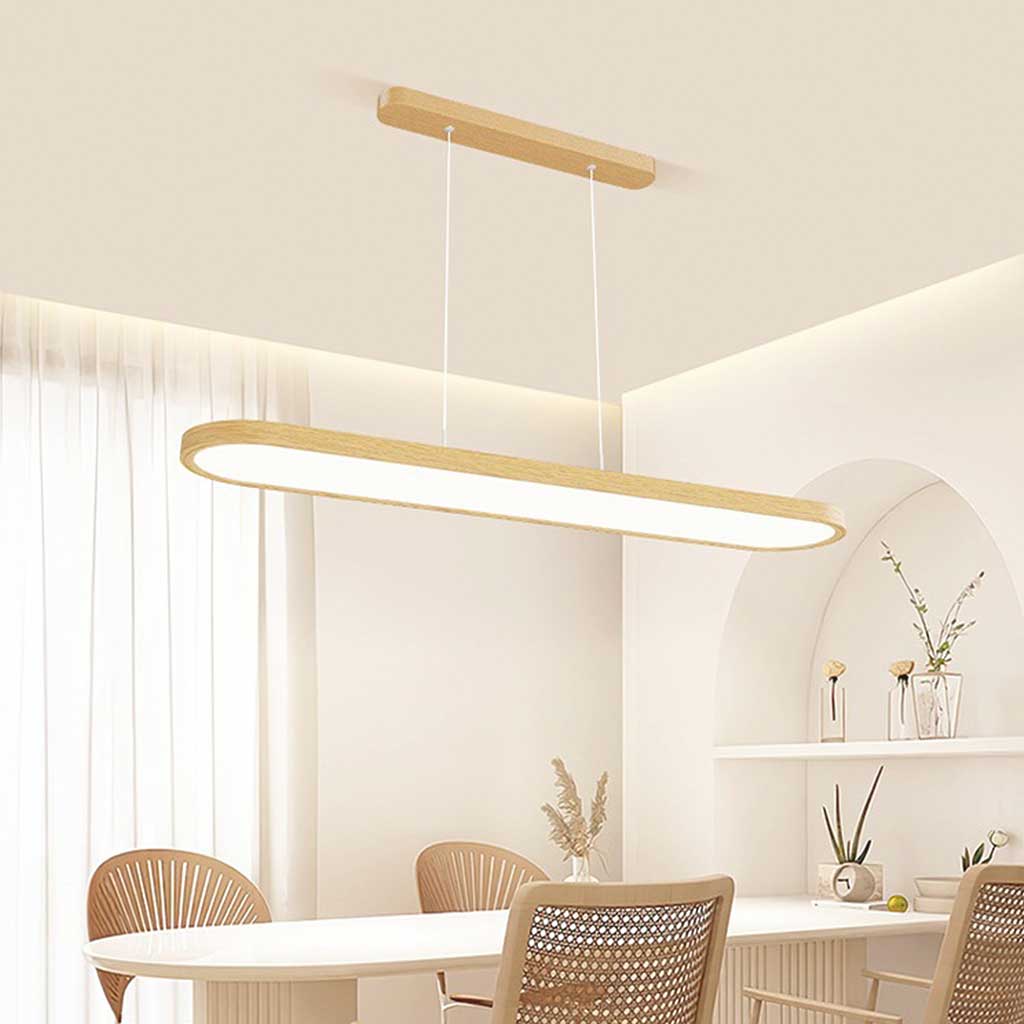 Modern Rectangle Linear LED Dimmable Pendant Light | VAXLAMP
