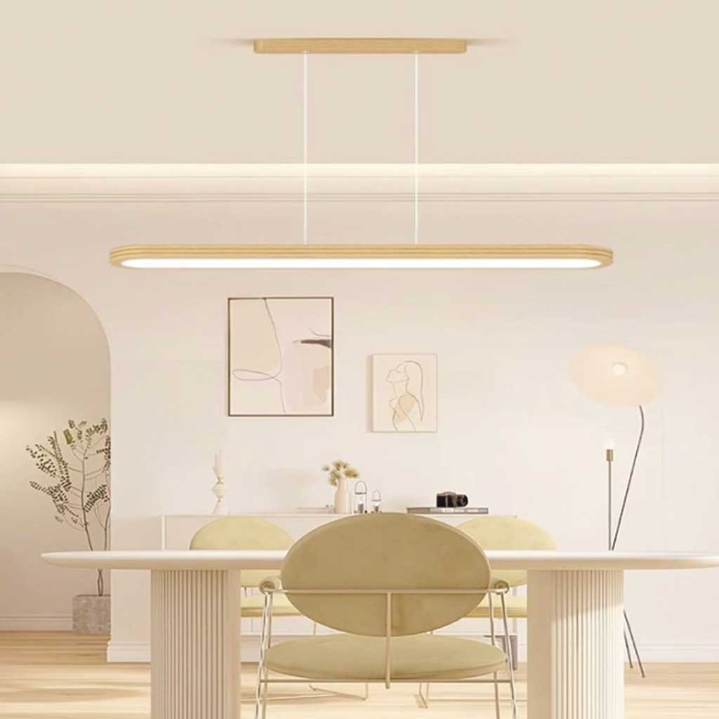 Modern Rectangle Linear LED Dimmable Pendant Light | VAXLAMP