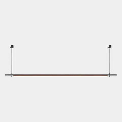 Pendant Light Slim Linear LED with Hanging Rods, Black