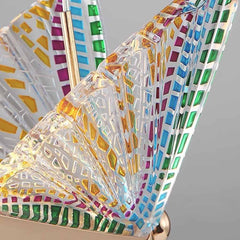 Pendant Light Small Modern Gold Acrylic Butterfly LED Shade