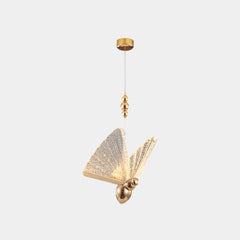 Pendant Light Small Modern Gold Acrylic Butterfly
