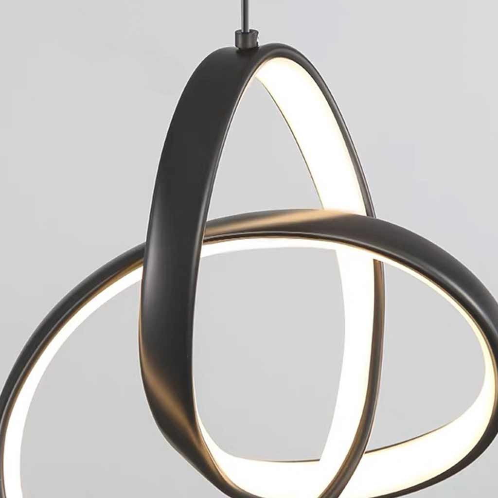 Pendant Light Small Twisted Ring Bedside Detail