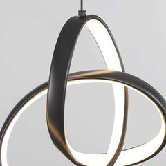 Pendant Light Small Twisted Ring Bedside Detail