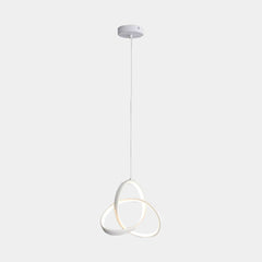 Pendant Light Small Twisted Ring Bedside White