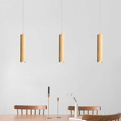 Pendant Light Spotlight Cylinder Tube Log Color Dining Room