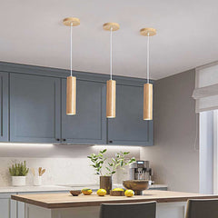 Pendant Light Spotlight Cylinder Tube Log Color Kitchen Island