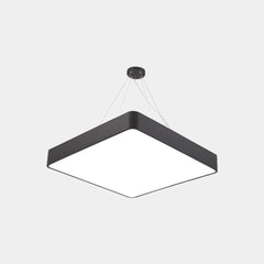 Hanglamp vierkant LED voor sportschool/kantoor, zwart