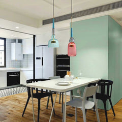 Pendant Light Stained Glass Bell Dining Table