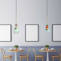 Pendant Light Stained Glass Bell Restaurant
