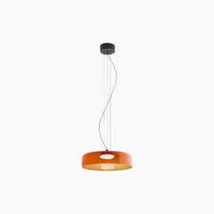 Pendant Light Tiered Glass LED Orange Large