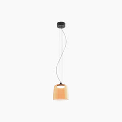 Pendant Light Tiered Glass LED Orange Single