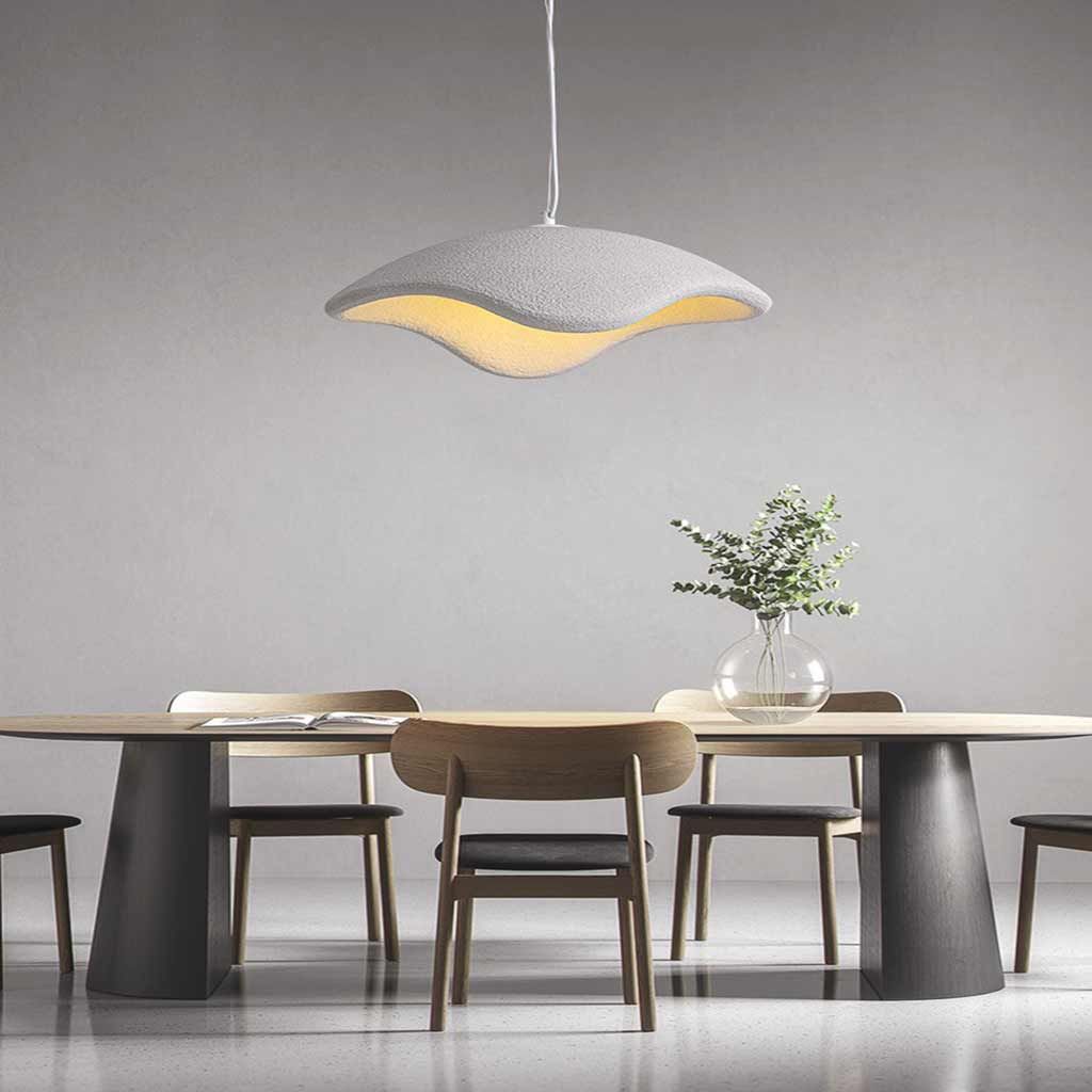 Pendant Light Unique Wabi Sabi Cement Dining Room