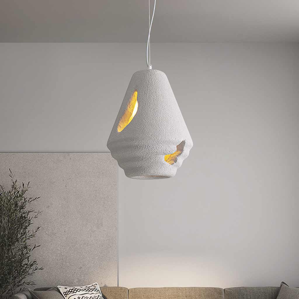 Pendant Light Unique Wabi Sabi Cement Living Room