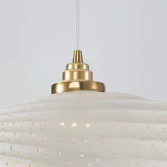 Pendant Light Unique Wabi-Sabi White Cutout Shade