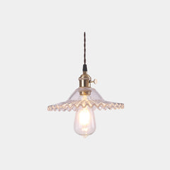 Pendant Light Vintage Clear Glass Single Head