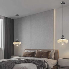 Hanglamp Vintage Houtnerf Acryl Waterdruppel