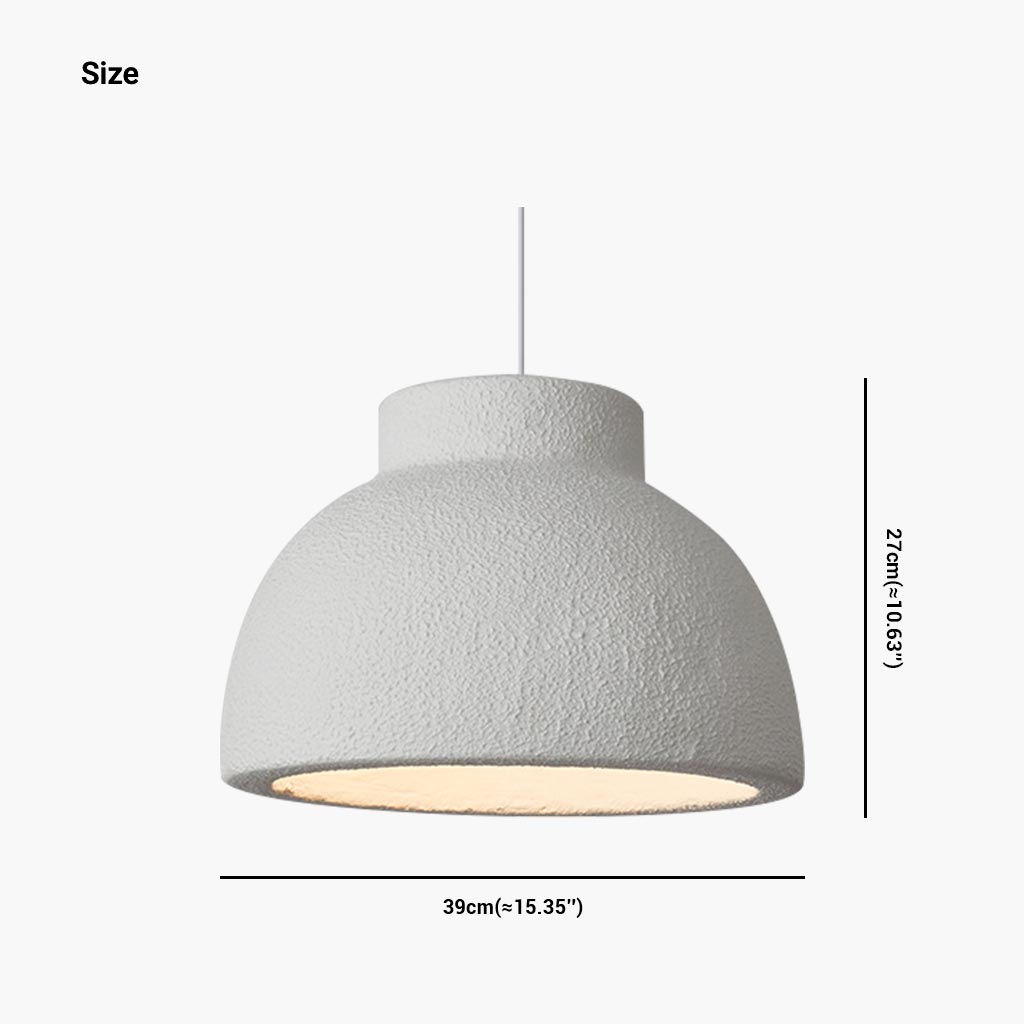 Pendant Light Wabi Sabi Bowl White Size