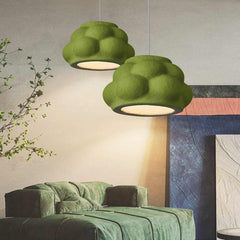 Pendant Light Wabi Sabi Bubble Green Living Room