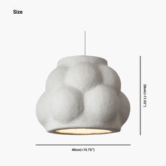 Pendant Light Wabi Sabi Bubble White Size