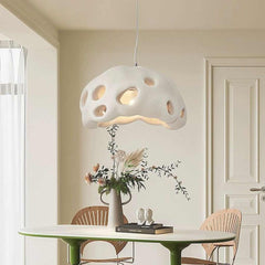 Pendant Light Wabi Sabi Cement Hollow Dining Table