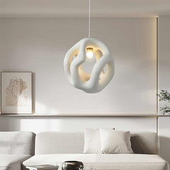 Pendant Light Wabi Sabi Cement Hollow Living Room