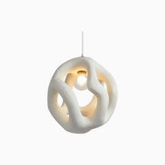 Pendant Light Wabi Sabi Cement Hollow White