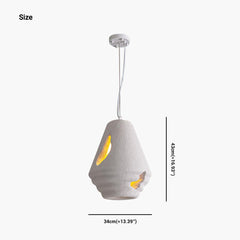 Pendant Light Wabi Sab -Cement White Size