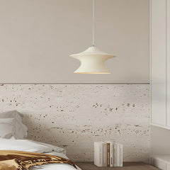 Pendant Light Wabi-Sabi Gyro Resin Beige Bedroom