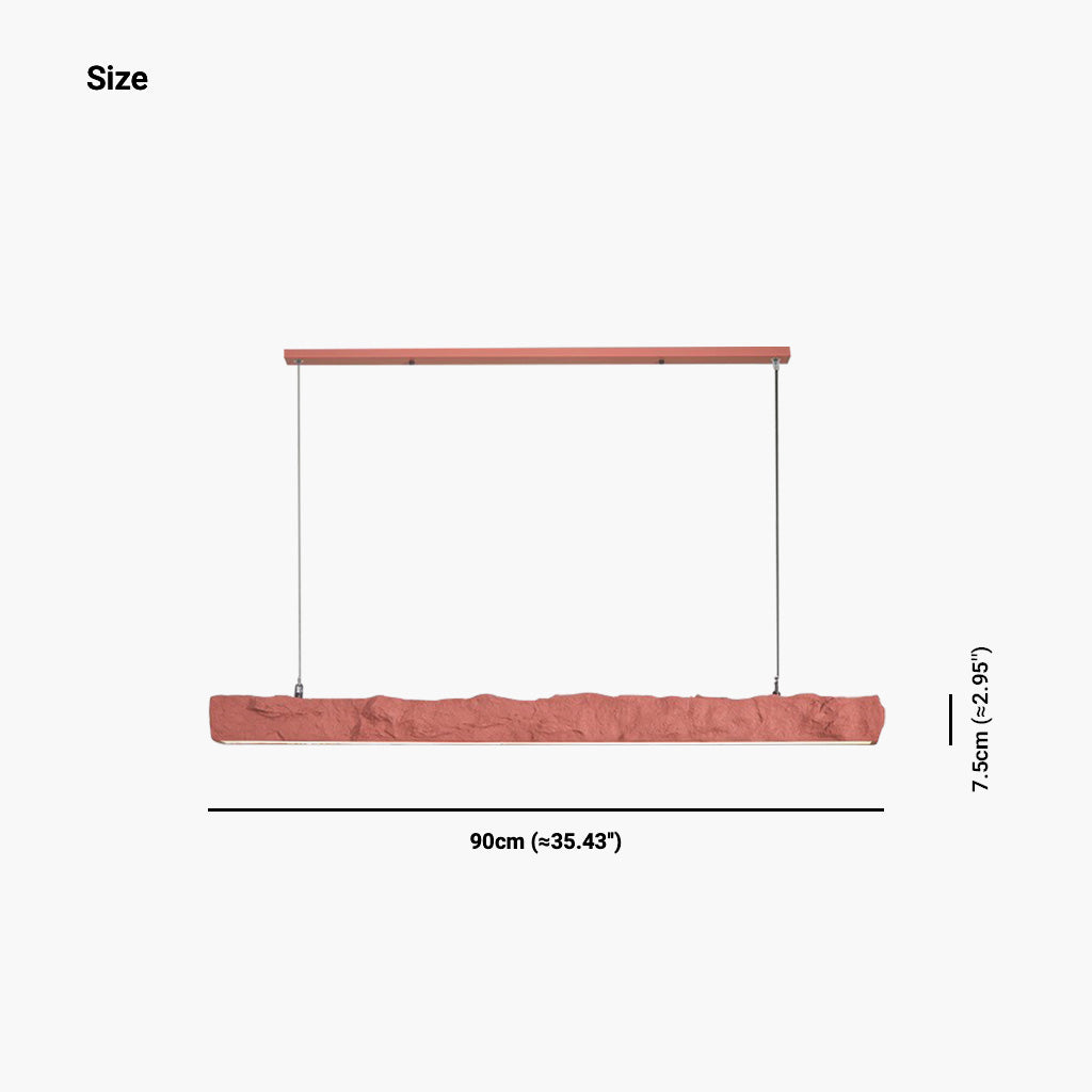 Pendant Light Wabi-Sabi Linear Strip LED Size