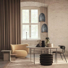 Pendant Light Wabi-Sabi Long Lampshade Dining Room