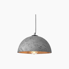 Pendant Light Wabi-Sabi Round Dome Grey