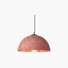 Pendant Light Wabi Sabi Round Dome Red