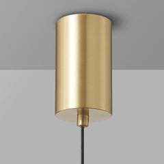 Pendant Light Wavy Spiral Acrylic Shade LED Gold Canopy