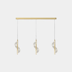 Pendant Light Wavy Spiral Acrylic Shade LED